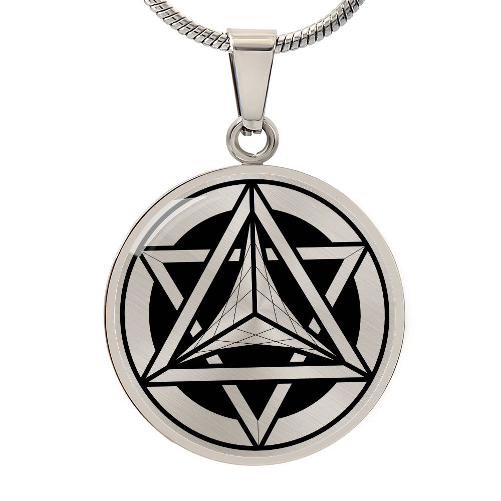 Crop Circle Pendant and Luxury Necklace - Wanborough