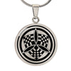 Crop Circle Pendant and Luxury Necklace - Barton Stacey 2