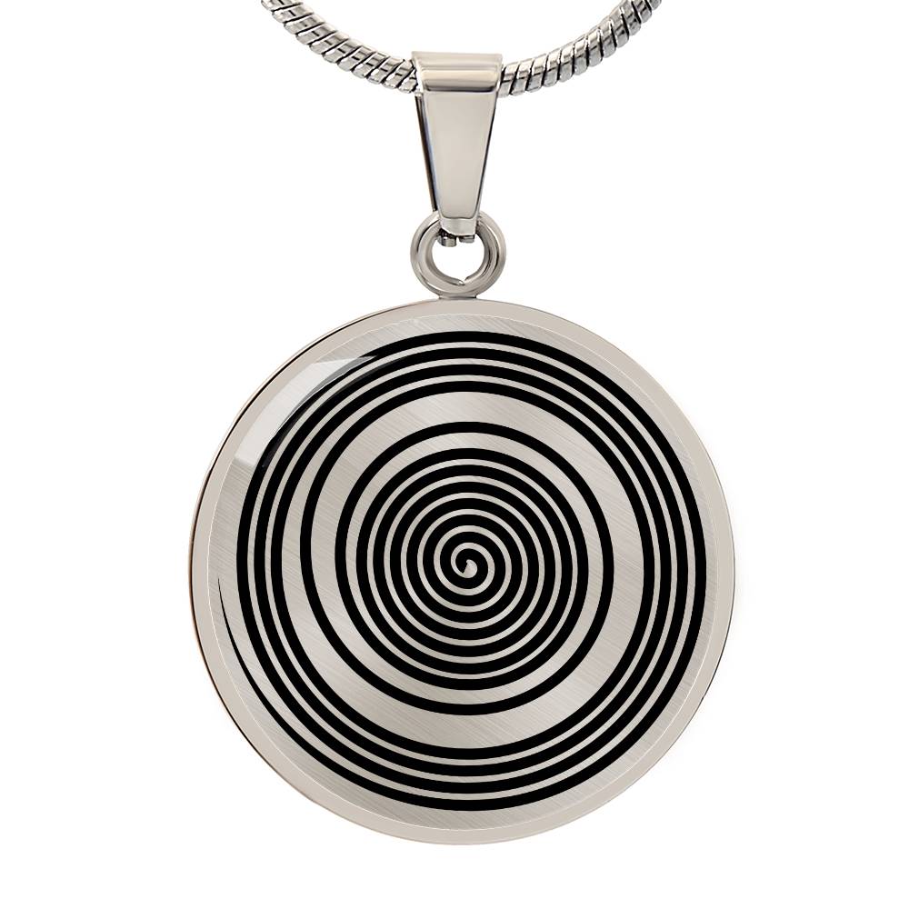 Crop Circle Pendant and Luxury Necklace - Silbury Hill 5