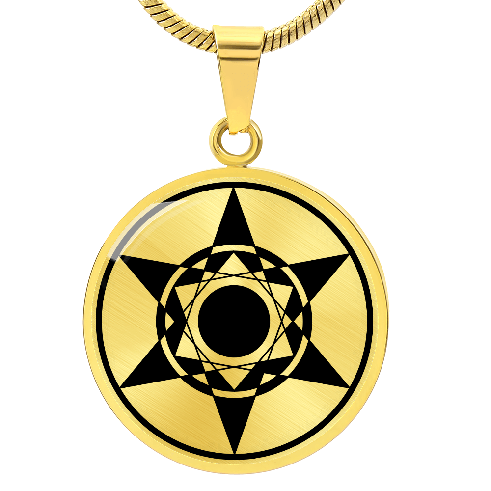 Crop Circle Pendant and Luxury Necklace - Yatesbury 8