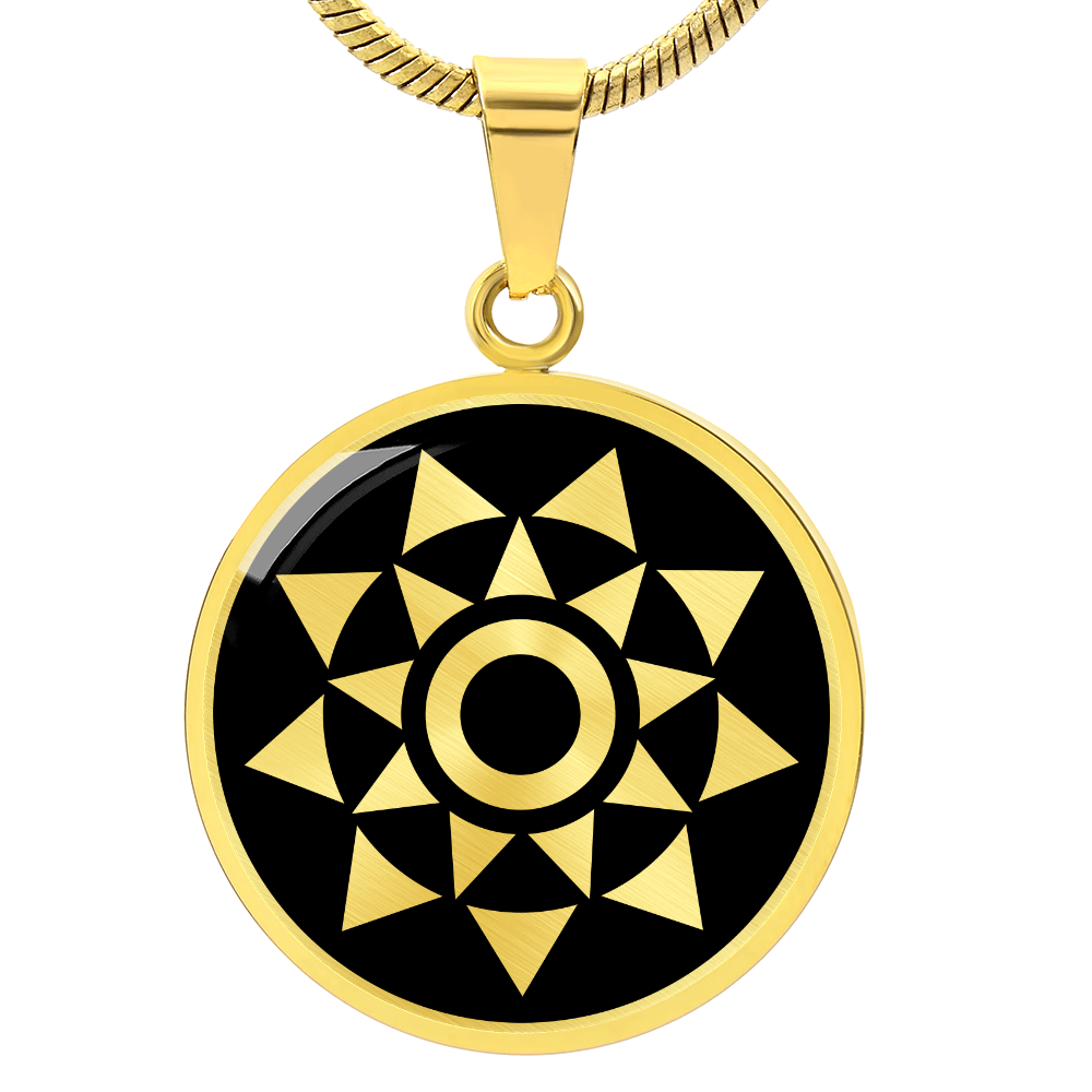 Crop Circle Pendant and Luxury Necklace - Oberschleißheim