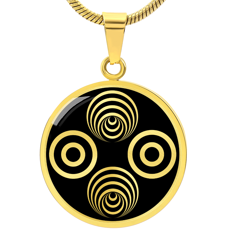 Crop Circle Pendant and Luxury Necklace - Savernake Forest 4