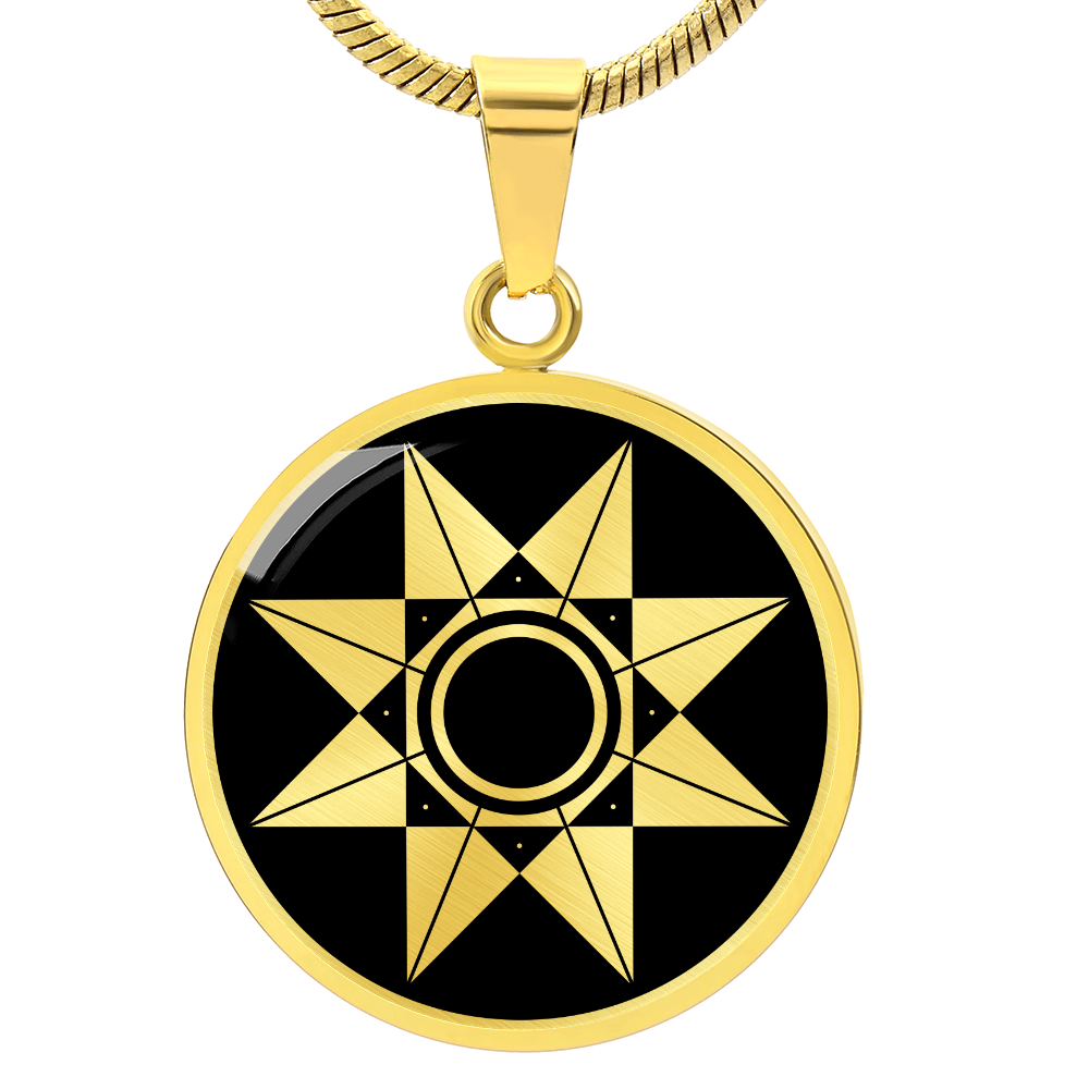 Crop Circle Pendant and Luxury Necklace - West Kennet 10