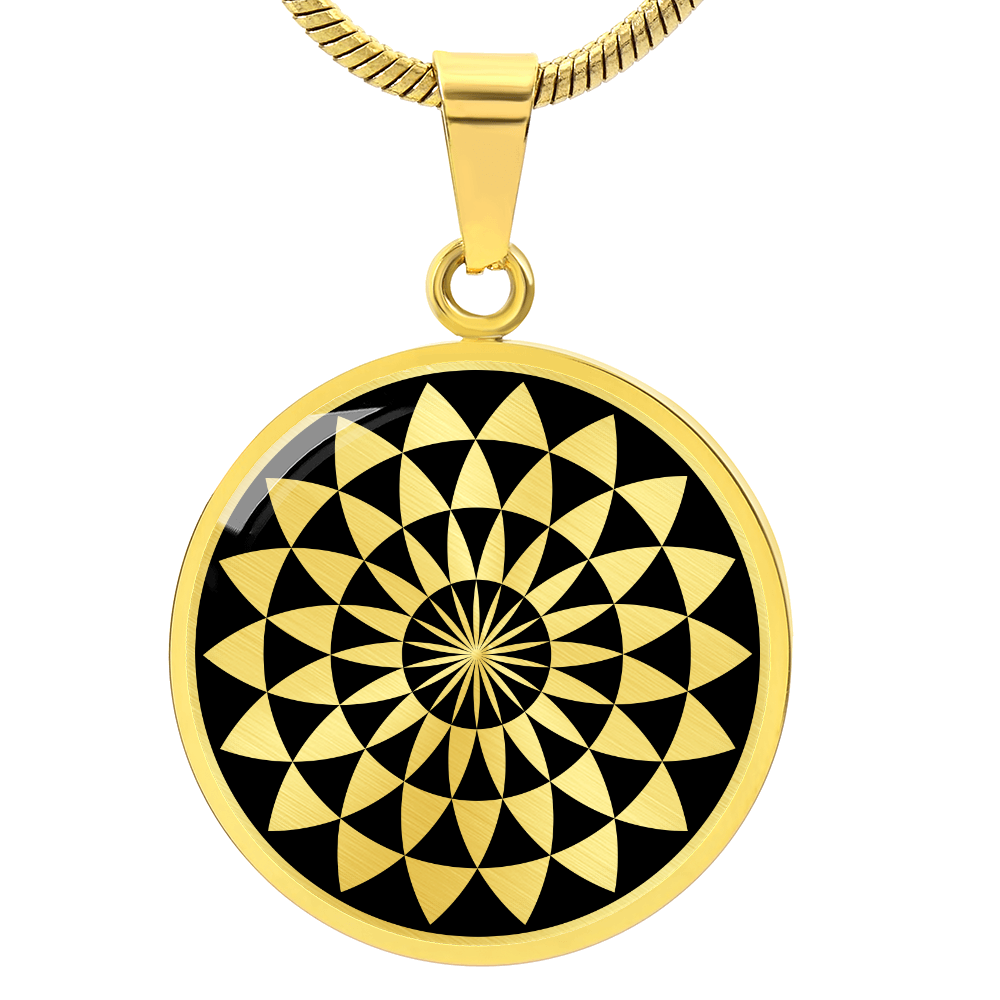 Crop Circle Pendant and Luxury Necklace - Martinsell Hill 4