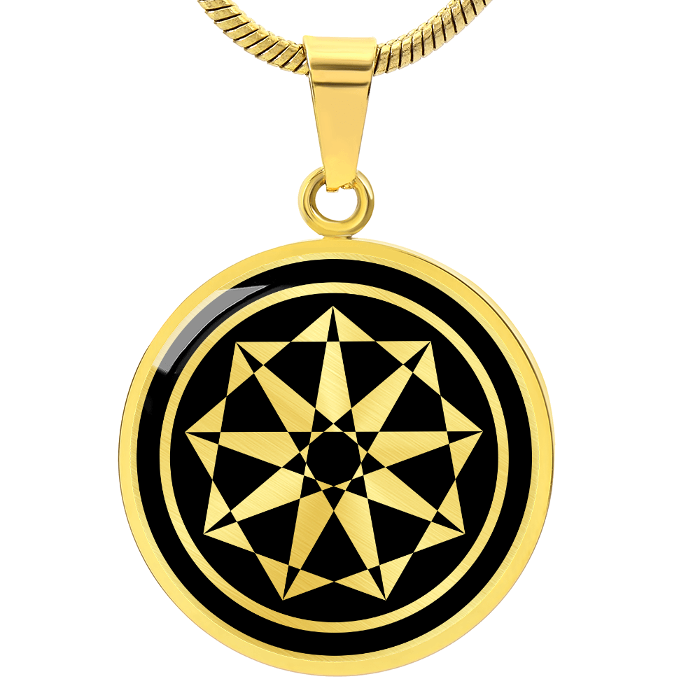 Crop Circle Pendant and Luxury Necklace - Milk Hill 7