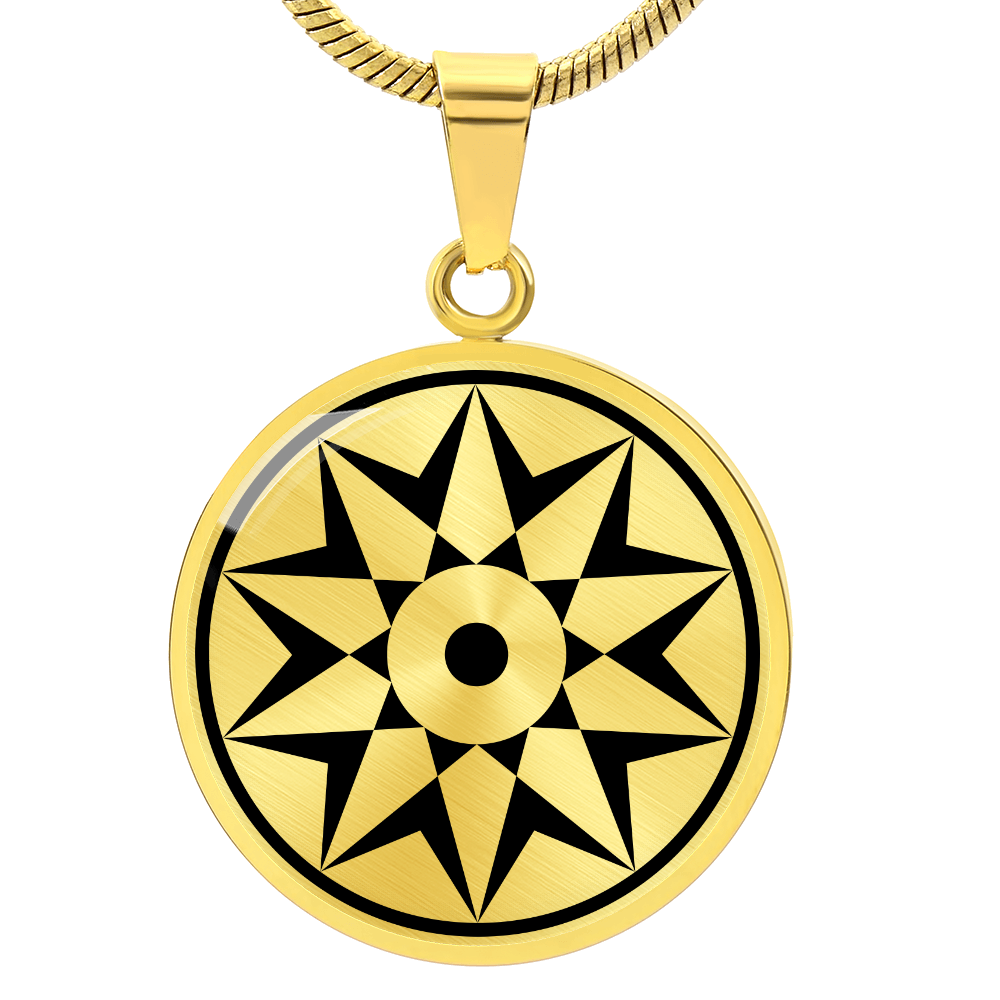 Crop Circle Pendant and Luxury Necklace - Willoughby Hedge