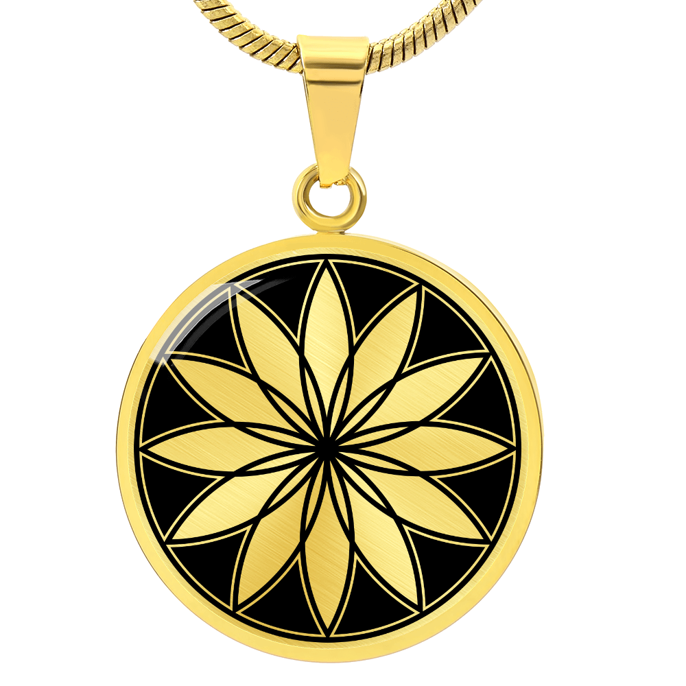 Crop Circle Pendant and Luxury Necklace - Sieboldshausen