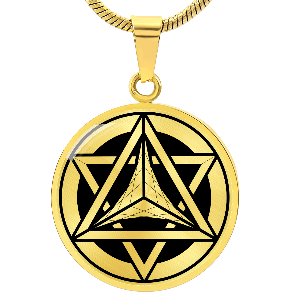 Crop Circle Pendant and Luxury Necklace - Wanborough