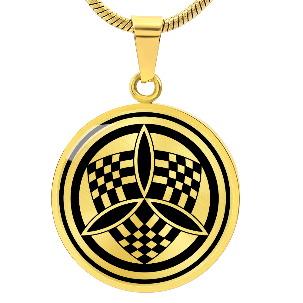 Crop Circle Pendant and Luxury Necklace - Barton Stacey 2