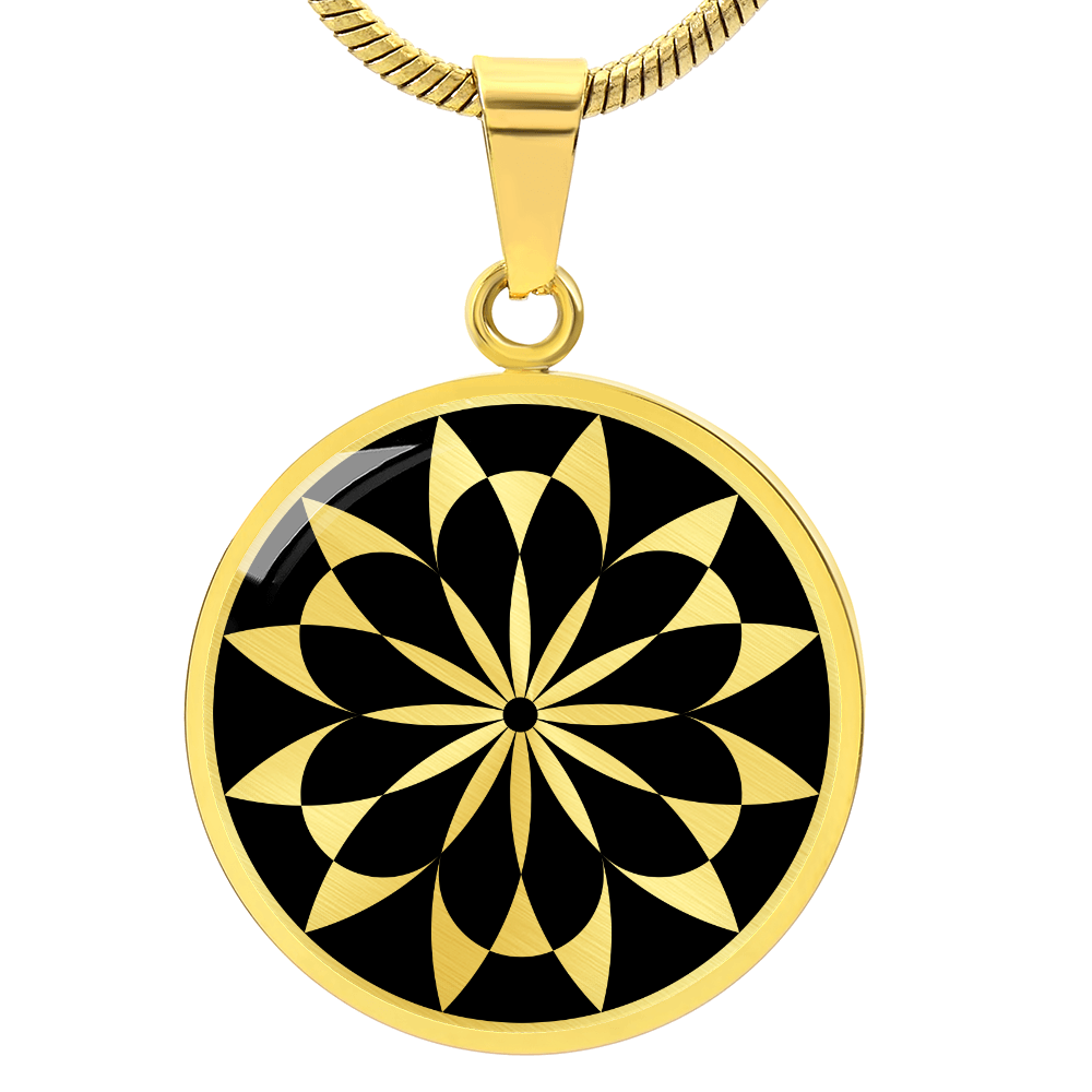 Crop Circle Pendant and Luxury Necklace - Lilley