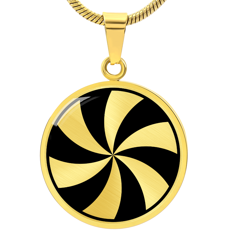 Crop Circle Pendant and Luxury Necklace - Preshute Down