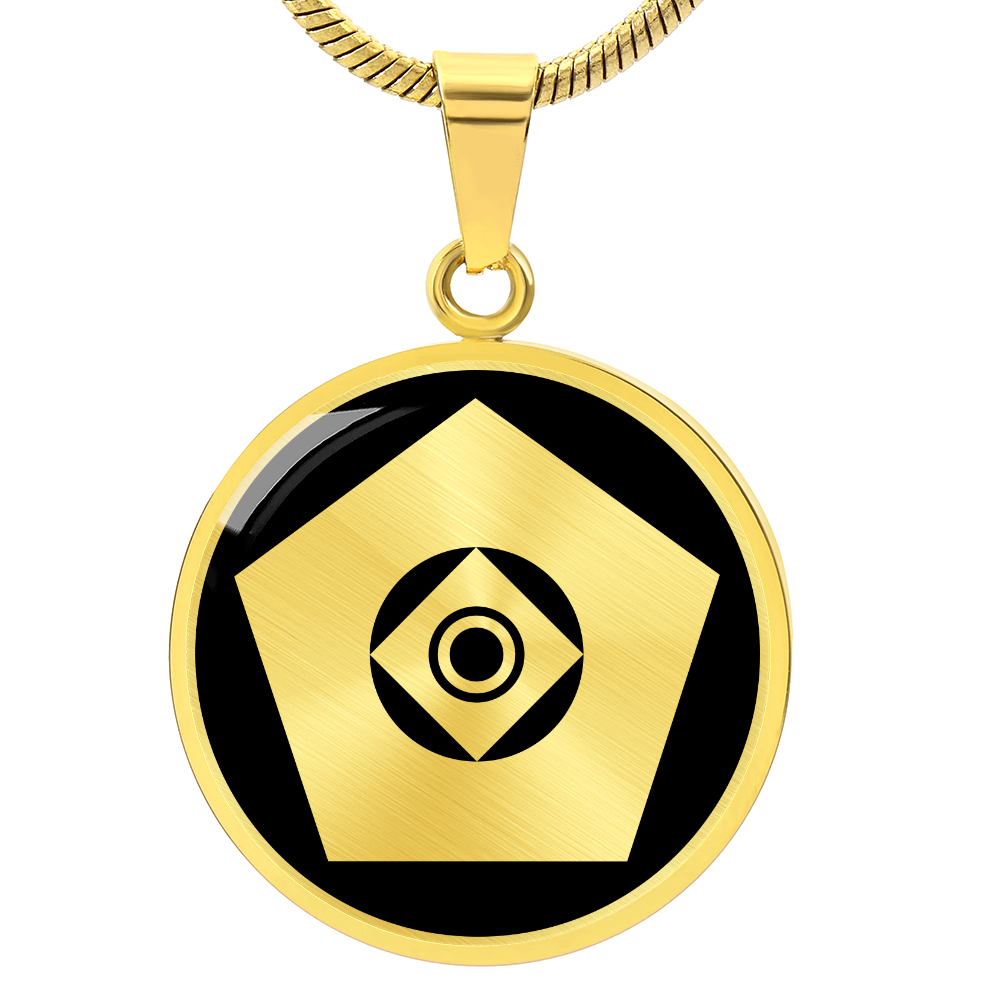 Crop Circle Pendant and Luxury Necklace - Worsbrough Common