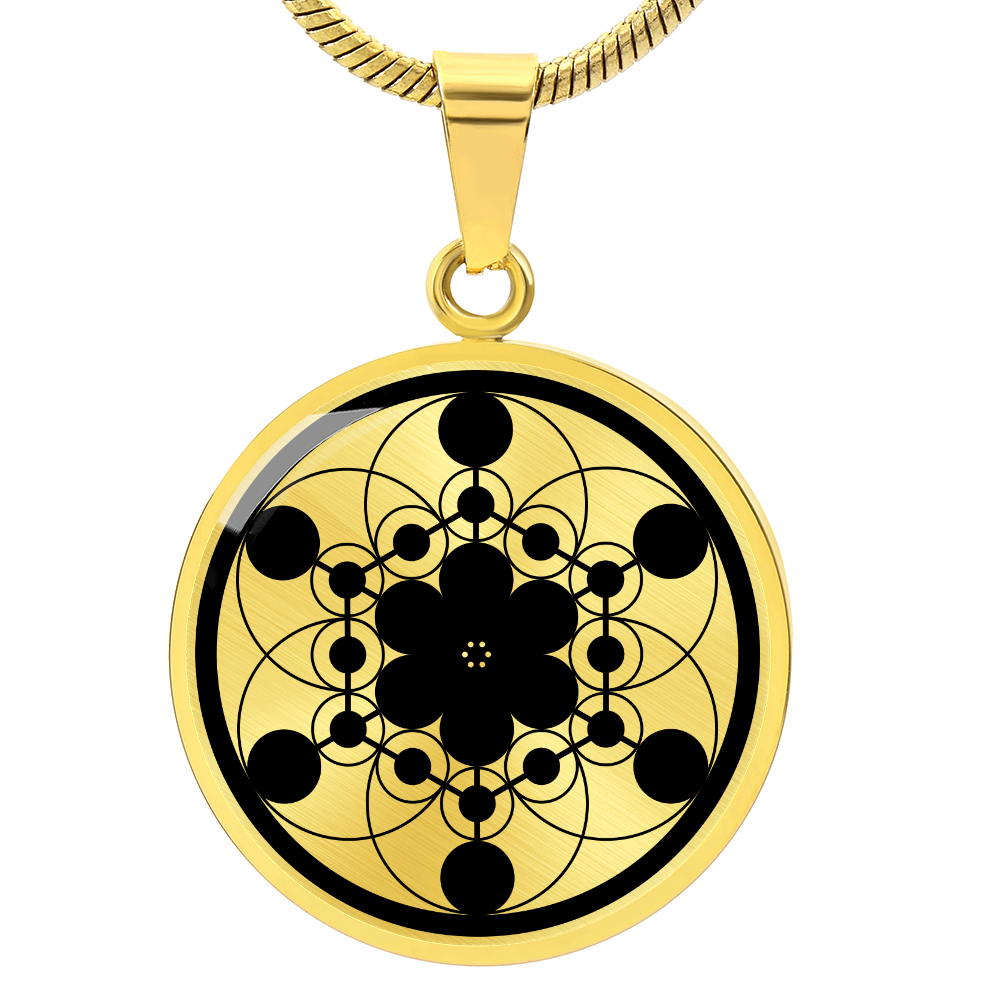 Crop Circle Pendant and Luxury Necklace - Marlborough 2