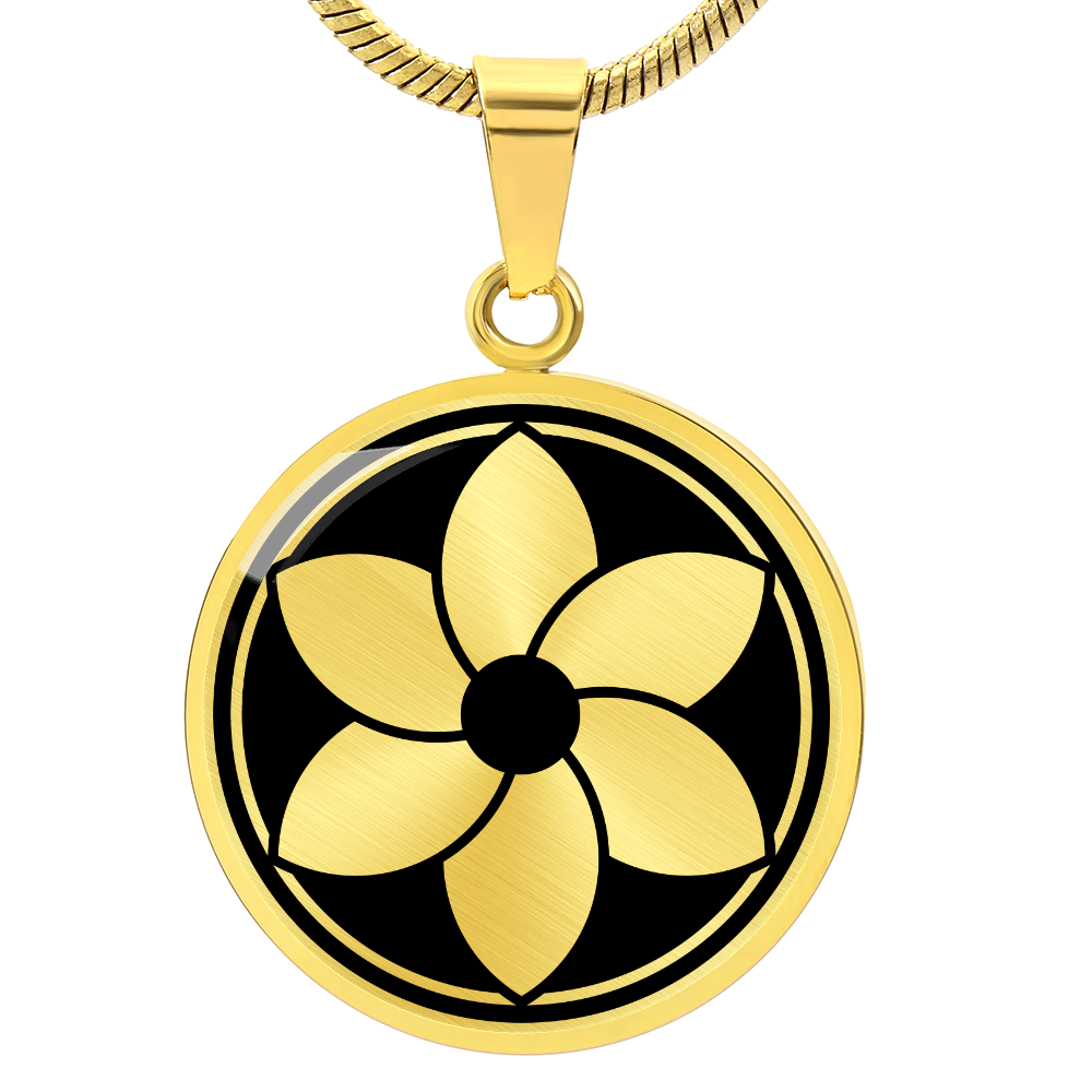 Crop Circle Pendant and Luxury Necklace - Marlborough 3