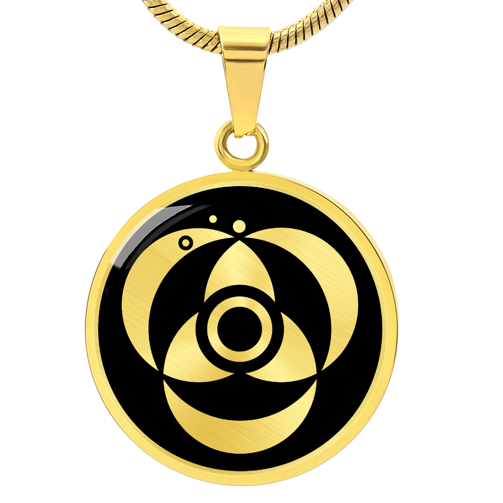 Crop Circle Pendant and Luxury Necklace - Meonstoke