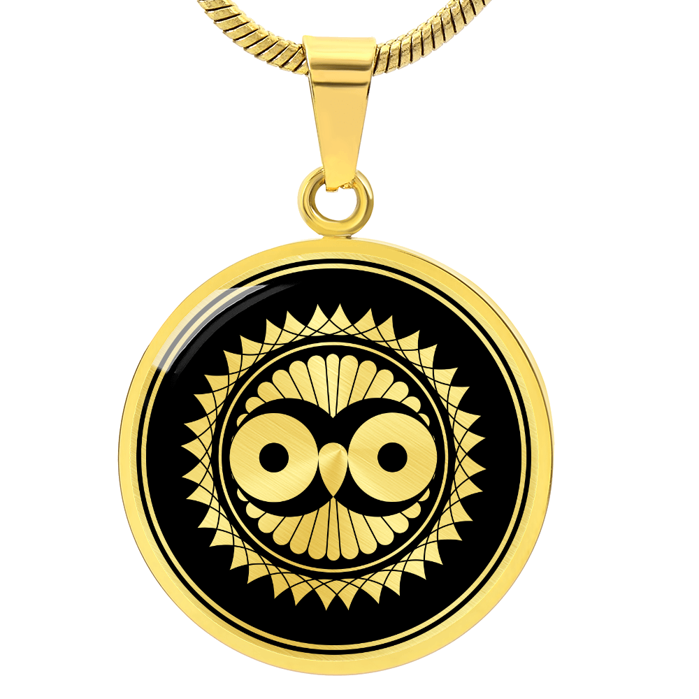 Crop Circle Pendant and Luxury Necklace - Woodborough Hill 2