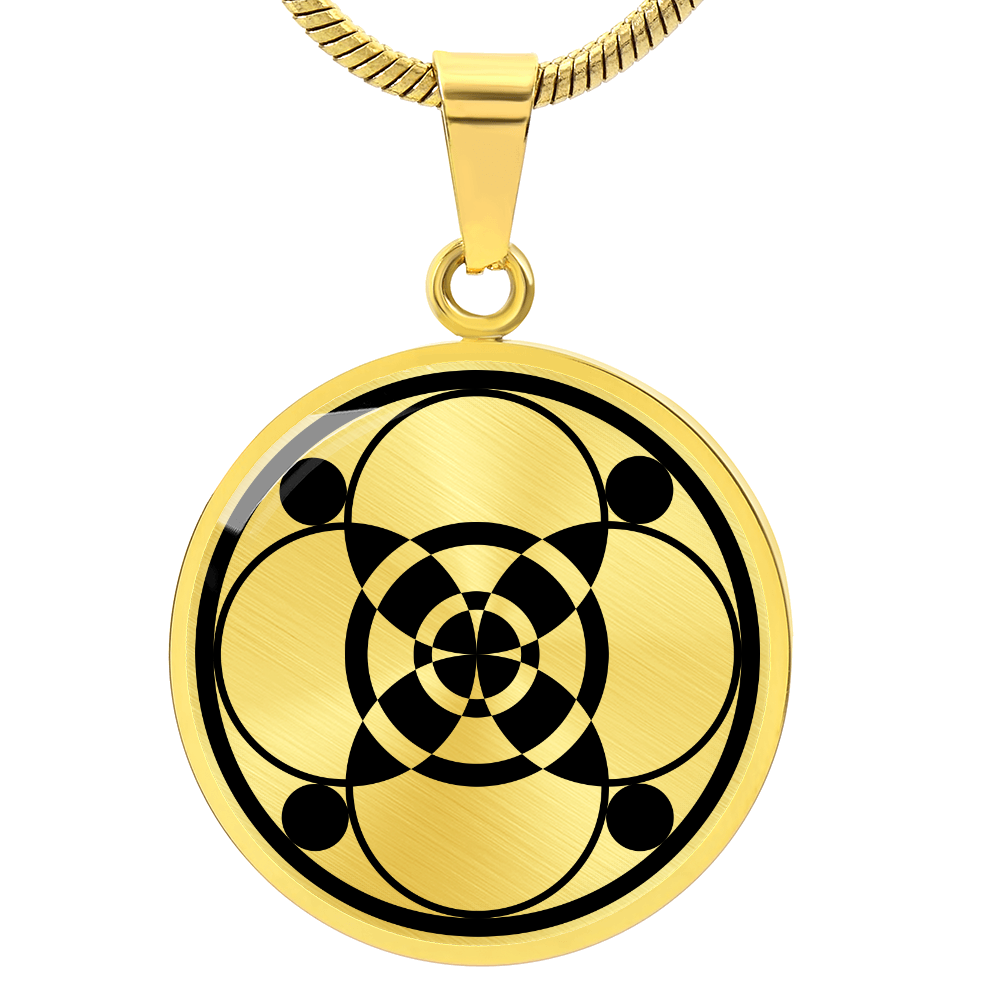 Crop Circle Pendant and Luxury Necklace - South Harting