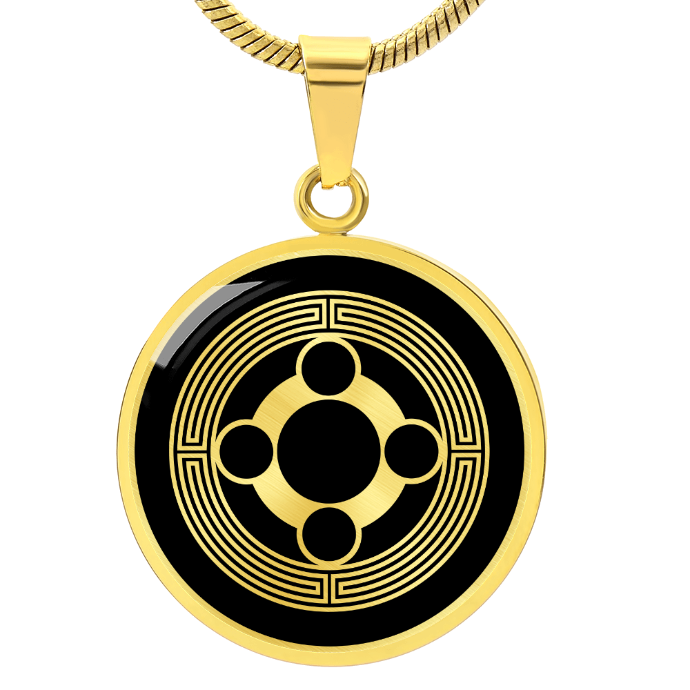 Crop Circle Pendant and Luxury Necklace - Yatesbury 4