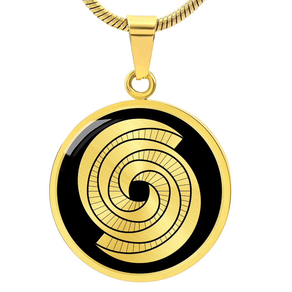 Crop Circle Pendant and Luxury Necklace - West Kennet 8