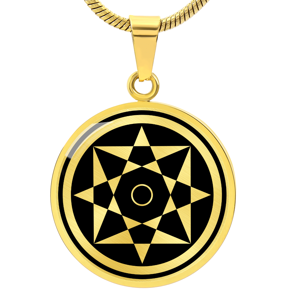 Crop Circle Pendant and Luxury Necklace - Rollright Stones 3