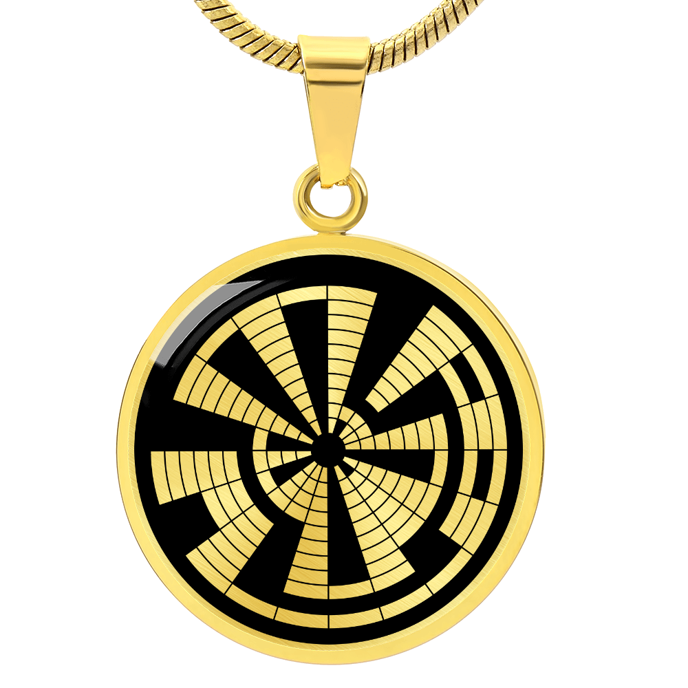 Crop Circle Pendant and Luxury Necklace - Oare 2