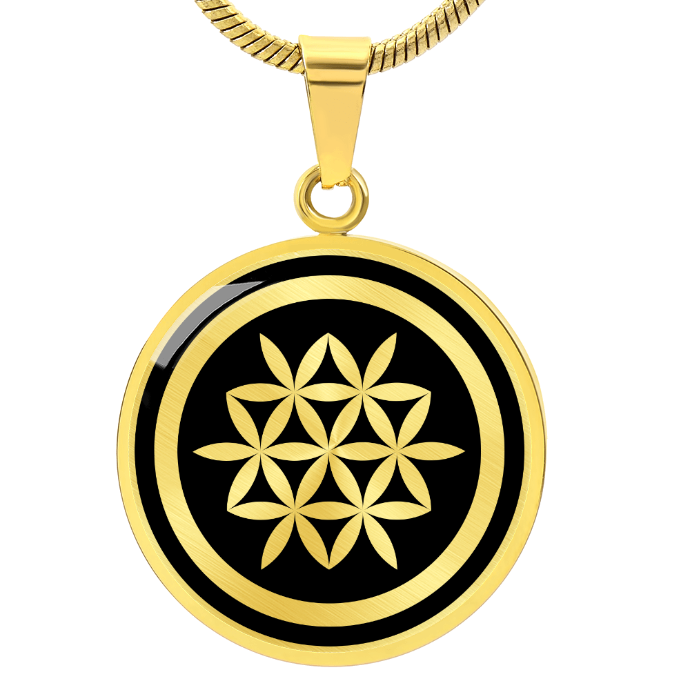 Crop Circle Pendant and Luxury Necklace - Nukerke