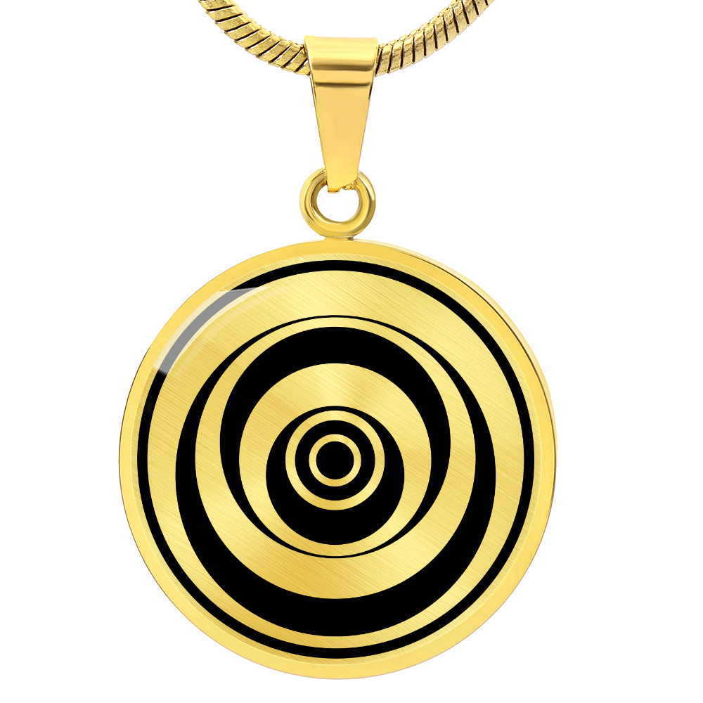 Crop Circle Pendant and Luxury Necklace - Winterbourne Monkton