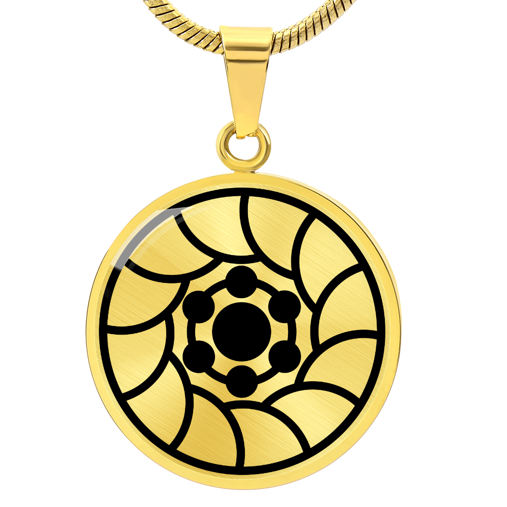 Crop Circle Pendant and Luxury Necklace - Sompting 2