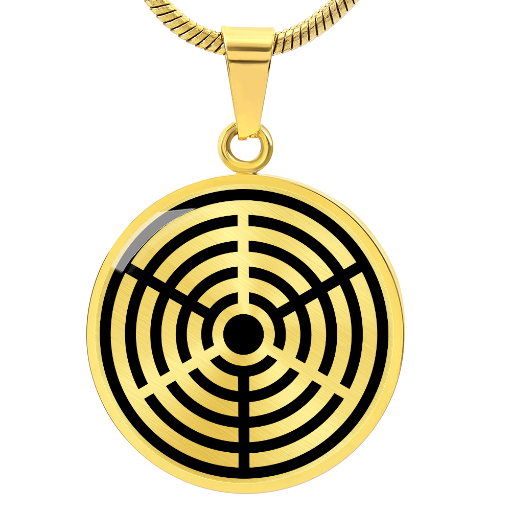 Crop Circle Pendant and Luxury Necklace - Savernake Forest 5