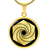 Crop Circle Pendant and Luxury Necklace - Avebury Stone Circle 3