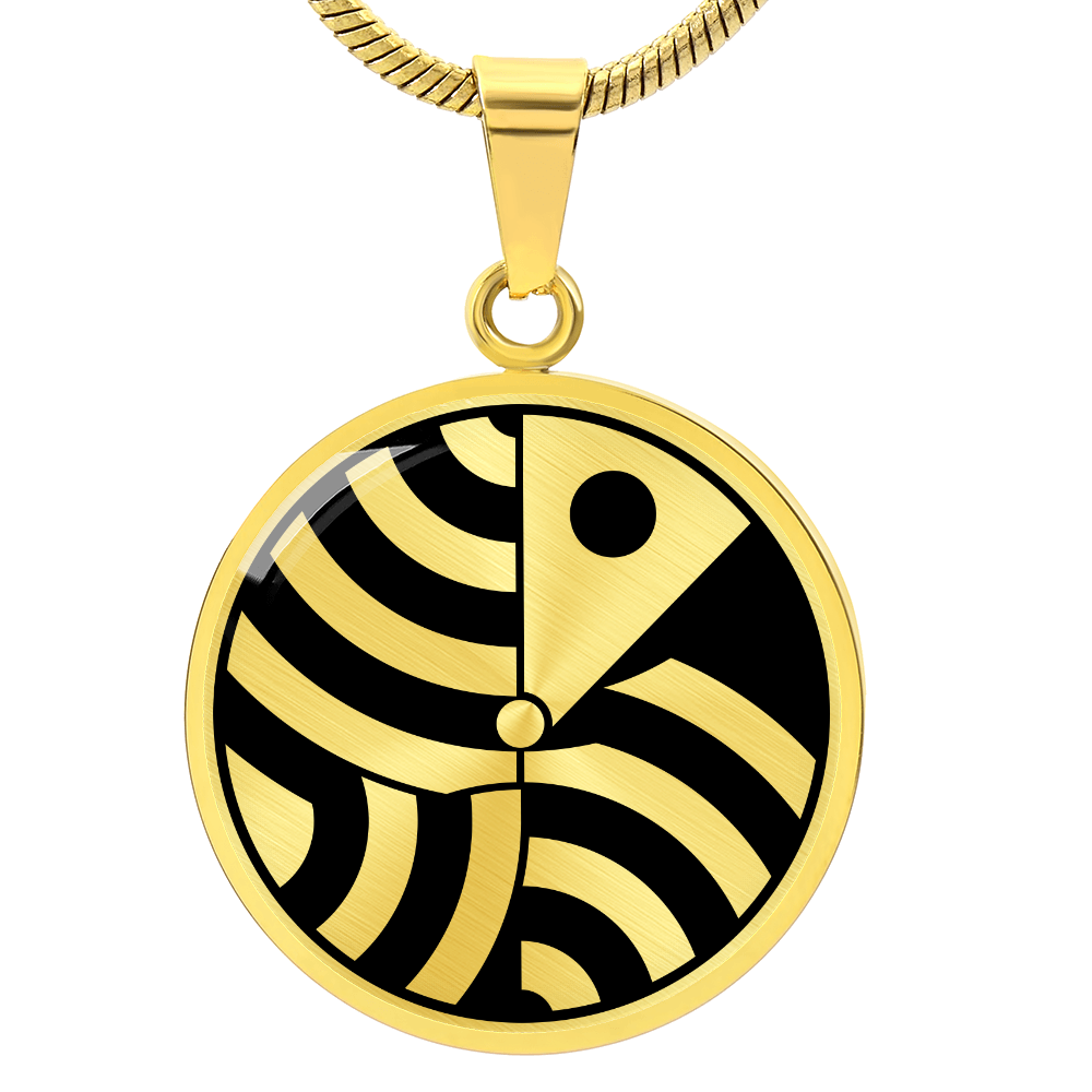 Crop Circle Pendant and Luxury Necklace - Winchester 2