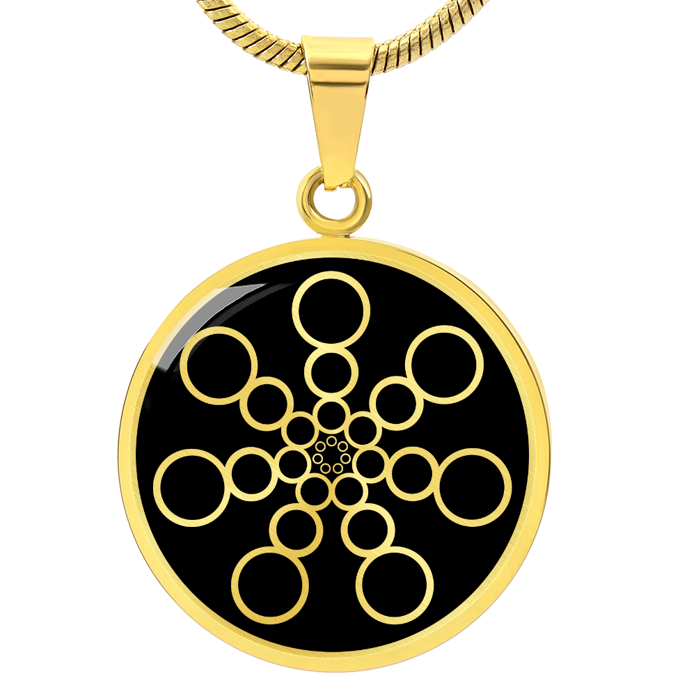 Crop Circle Pendant and Luxury Necklace - Roundway Hill 4