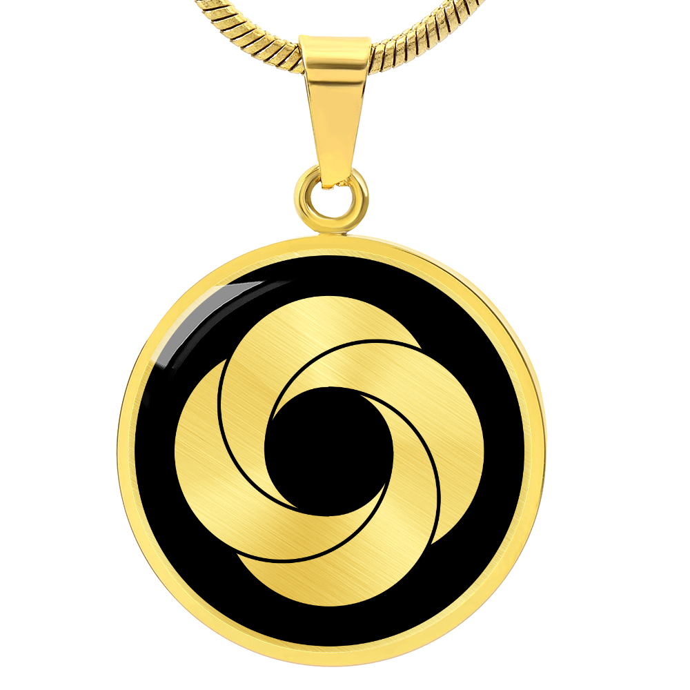 Crop Circle Pendant and Luxury Necklace - West Down