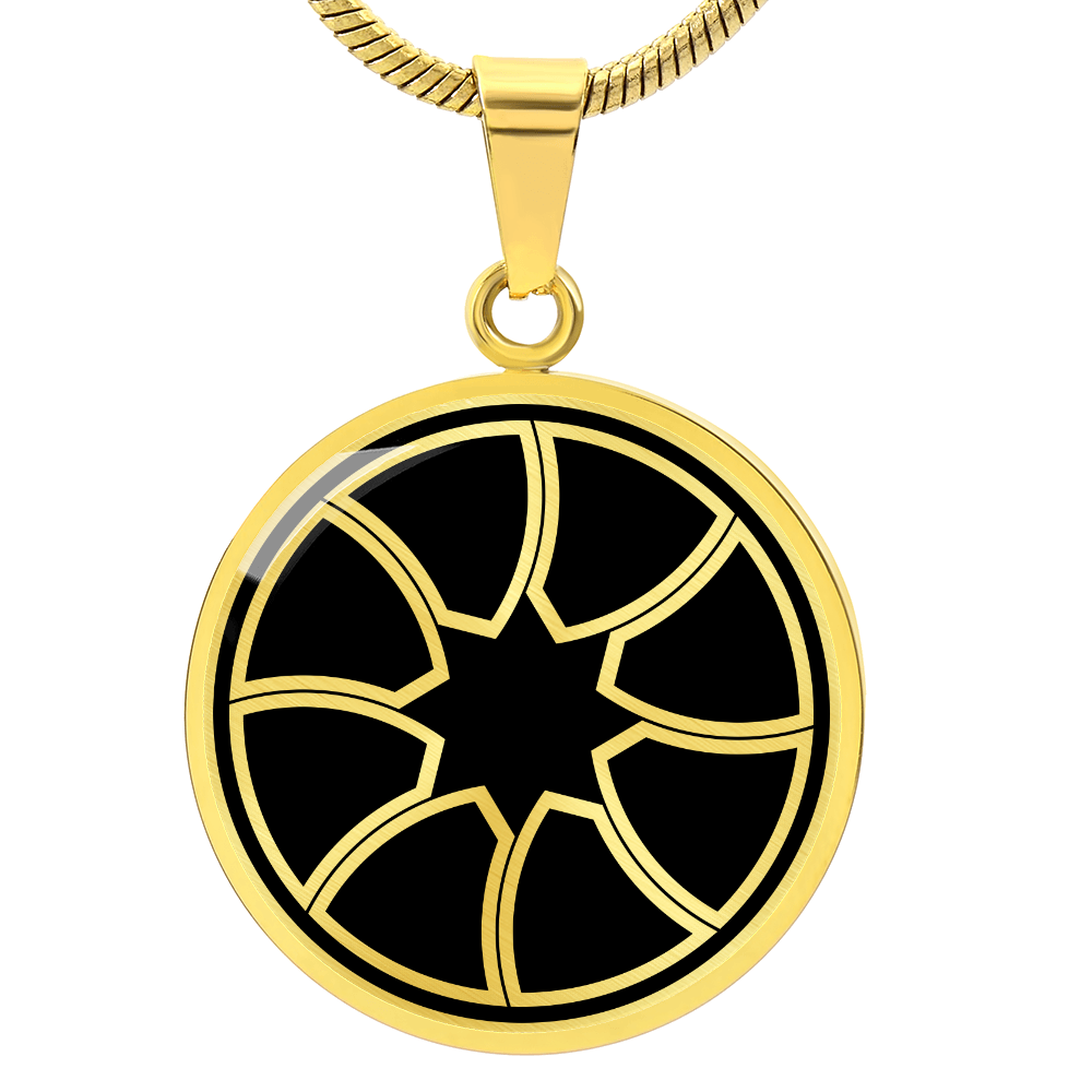 Crop Circle Pendant and Luxury Necklace - Volkmarshausen