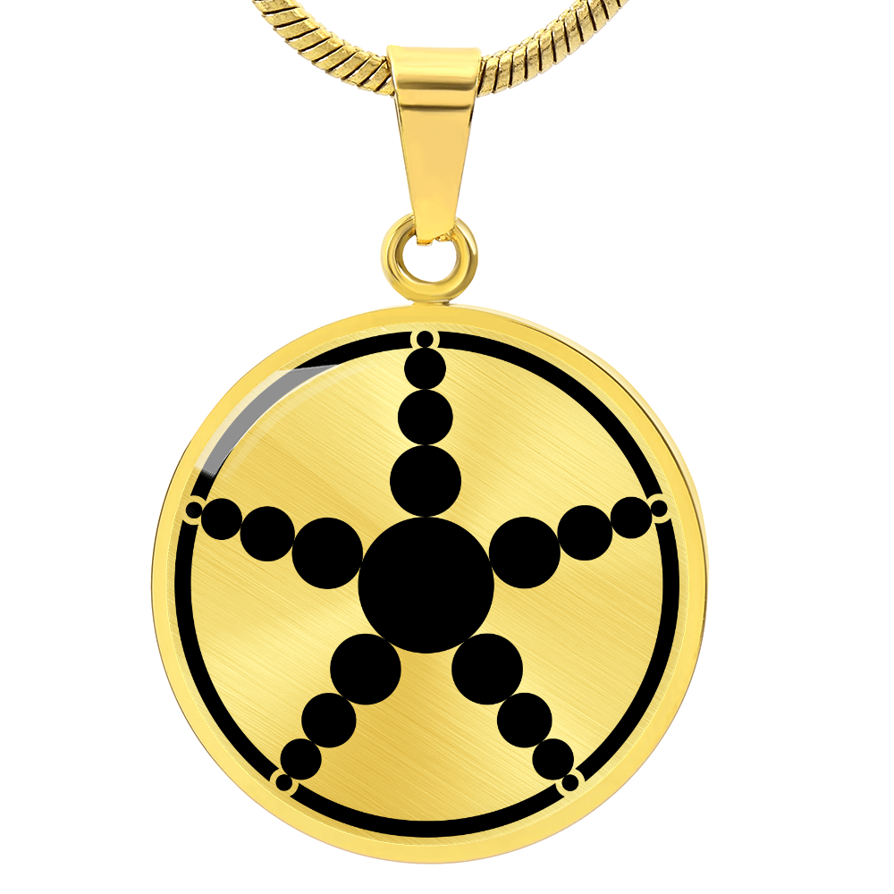 Crop Circle Pendant and Luxury Necklace - Worb