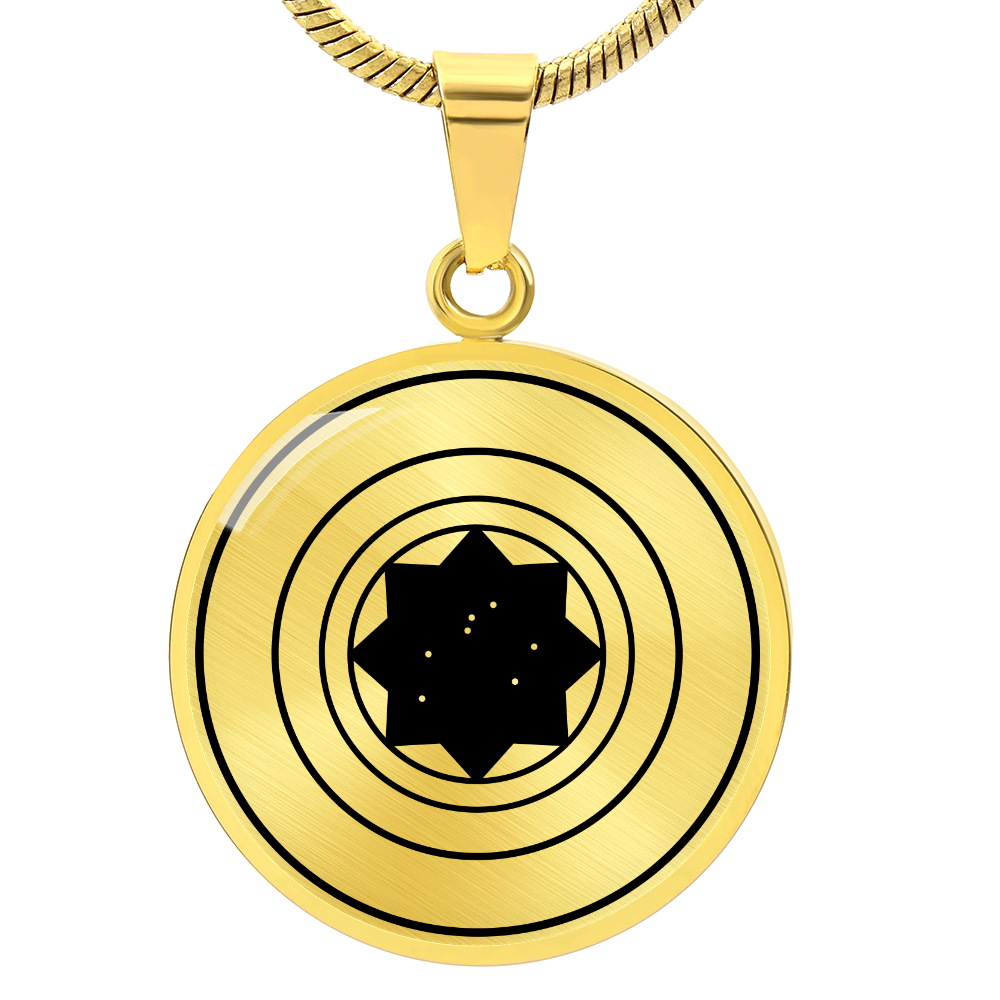 Crop Circle Pendant and Luxury Necklace - Silbury Hill 10