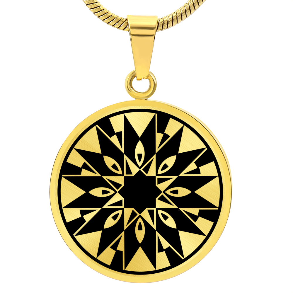 Crop Circle Pendant and Luxury Necklace - Temple Balsall