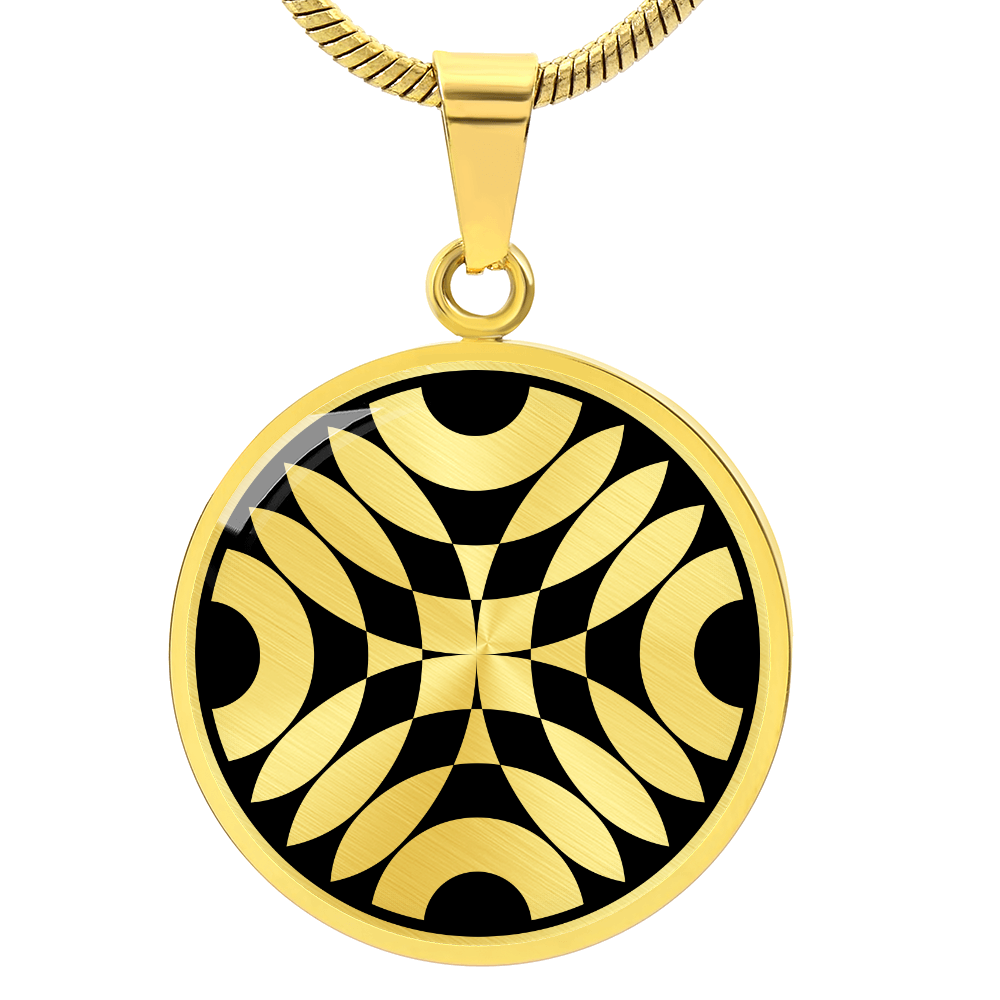 Crop Circle Pendant and Luxury Necklace - Overton Down