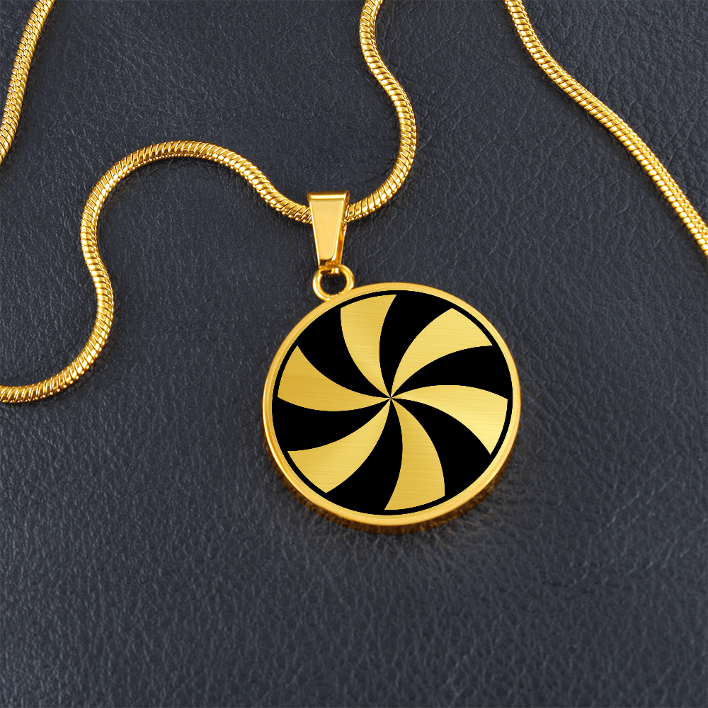 Crop Circle Pendant and Luxury Necklace - Preshute Down