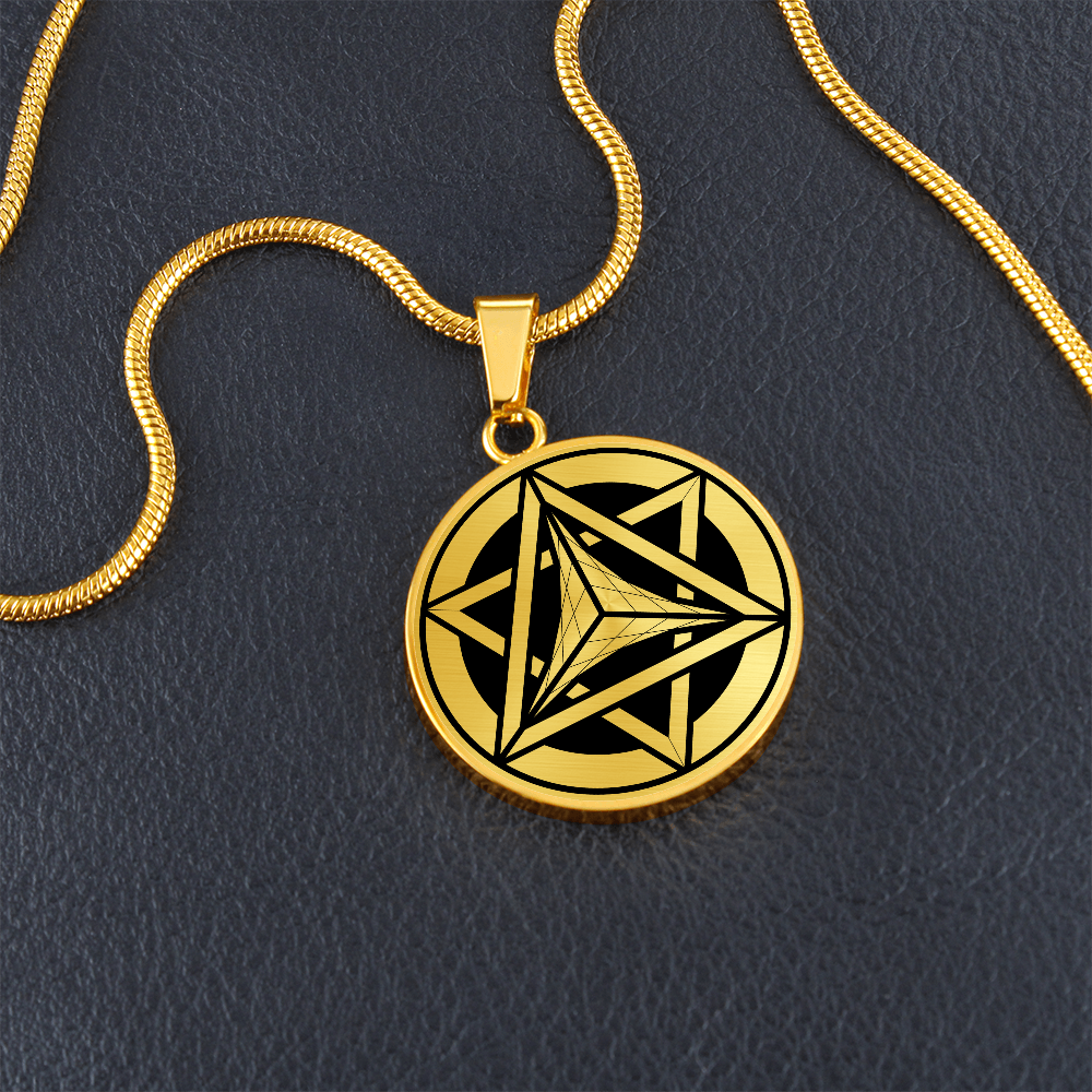 Crop Circle Pendant and Luxury Necklace - Wanborough