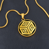 Crop Circle Pendant and Luxury Necklace - Merstham 3