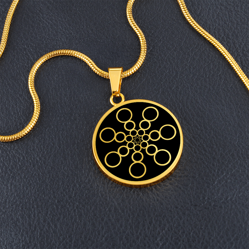 Crop Circle Pendant and Luxury Necklace - Roundway Hill 4