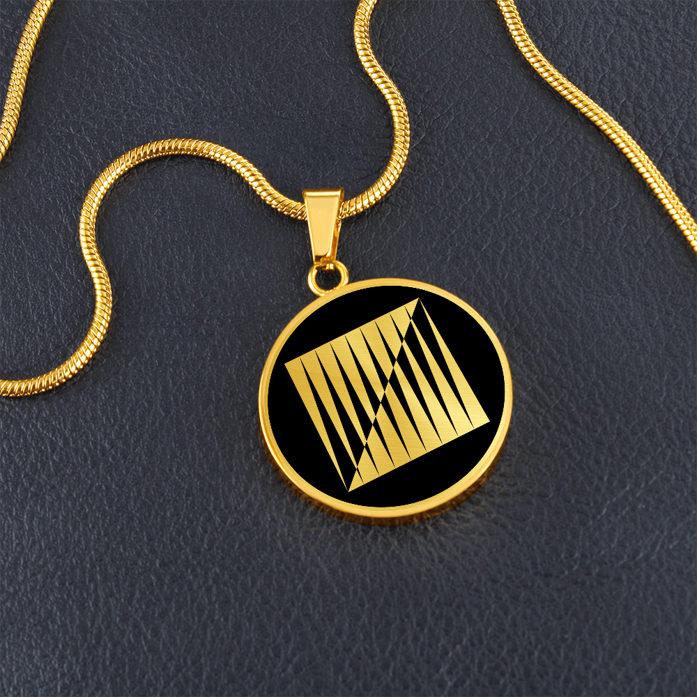 Crop Circle Pendant and Luxury Necklace - Tufton 2