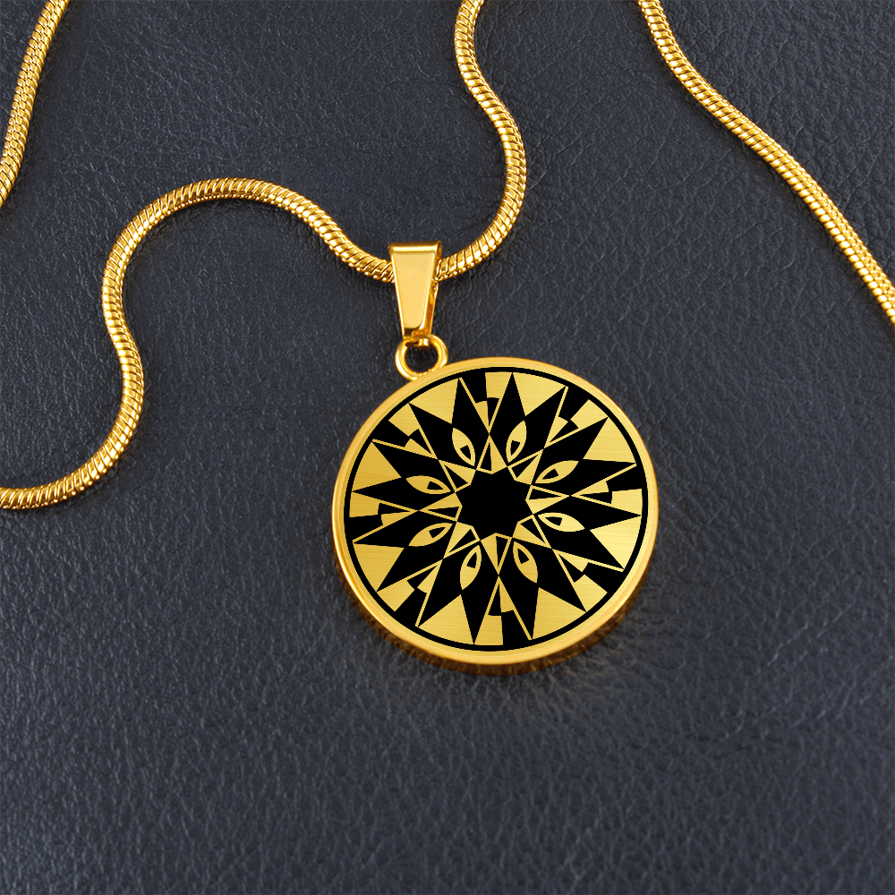 Crop Circle Pendant and Luxury Necklace - Temple Balsall