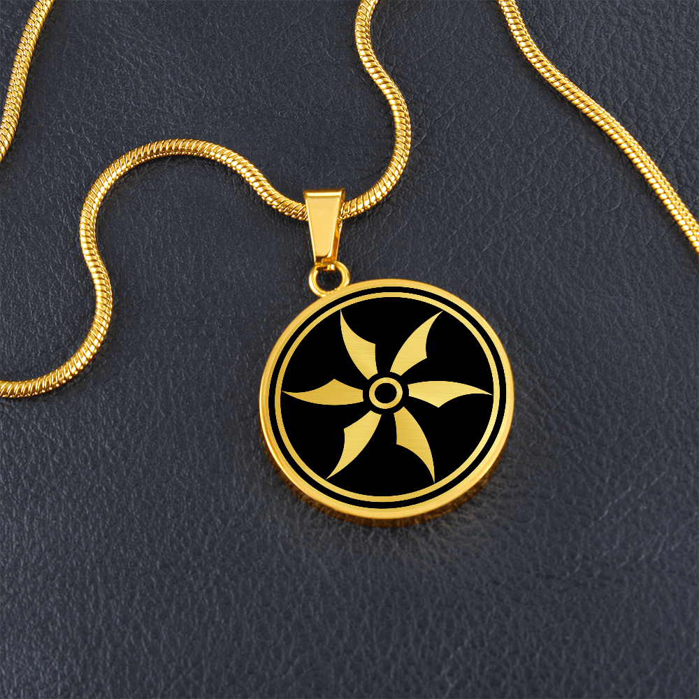Crop Circle Pendant and Luxury Necklace - Broad Hinton 3