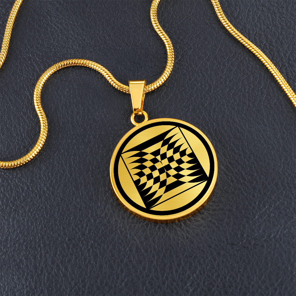 Crop Circle Pendant and Luxury Necklace - Micheldever 4