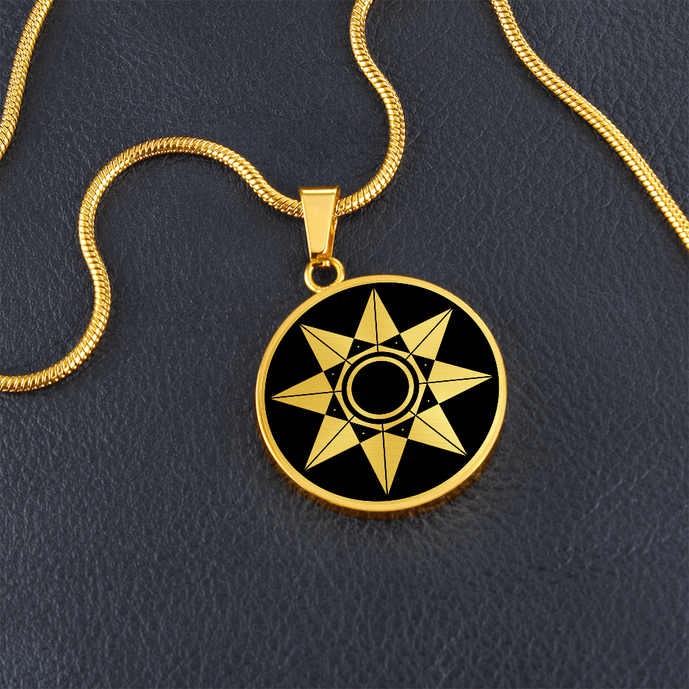 Crop Circle Pendant and Luxury Necklace - West Kennet 10