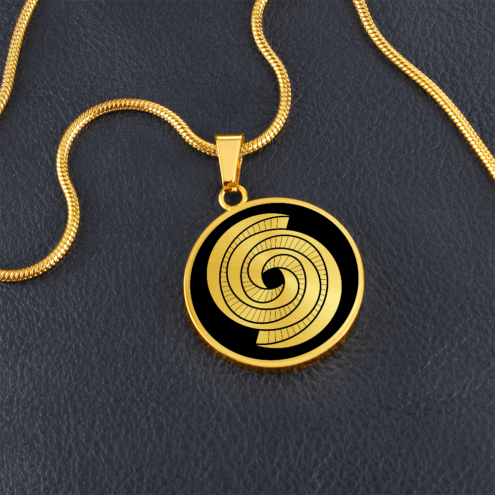 Crop Circle Pendant and Luxury Necklace - West Kennet 8