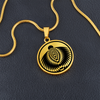 Crop Circle Pendant and Luxury Necklace - Uffington 2