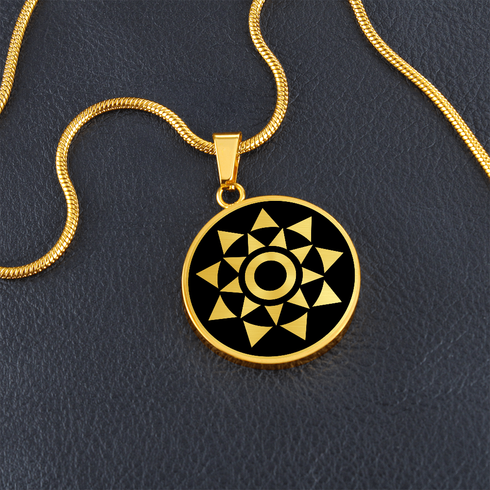 Crop Circle Pendant and Luxury Necklace - Oberschleißheim